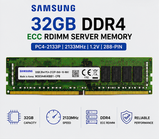 Samsung 32GB DDR4 ECC RDIMM 2133MHz Server RAM | LaptopXParts