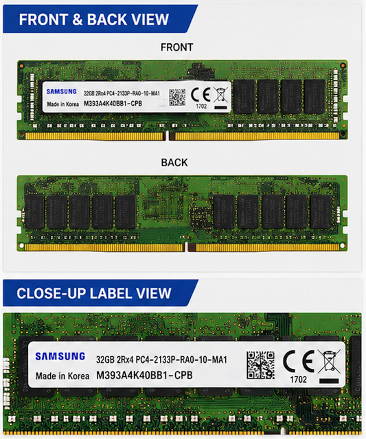 Samsung 32GB DDR4 ECC RDIMM 2133MHz Server RAM | LaptopXParts