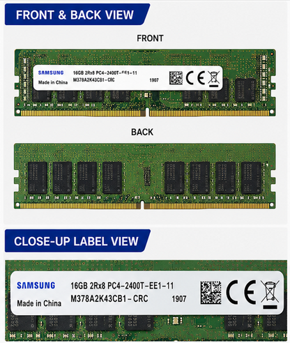 Samsung 16GB DDR4-2400 ECC UDIMM Server RAM 288-Pin CL17 | PC4-2400T