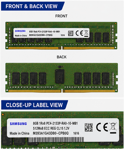 Samsung 8GB DDR4-2133 ECC RDIMM Server RAM | PC4-2133P CL15 Memory