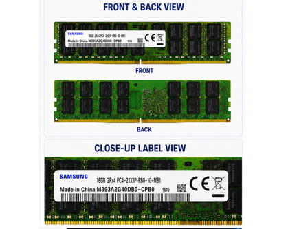 Samsung / SK hynix 16GB DDR4 ECC Registered Server RAM 2Rx4 PC4-2133P 2133MHz RDIMM Memory Module